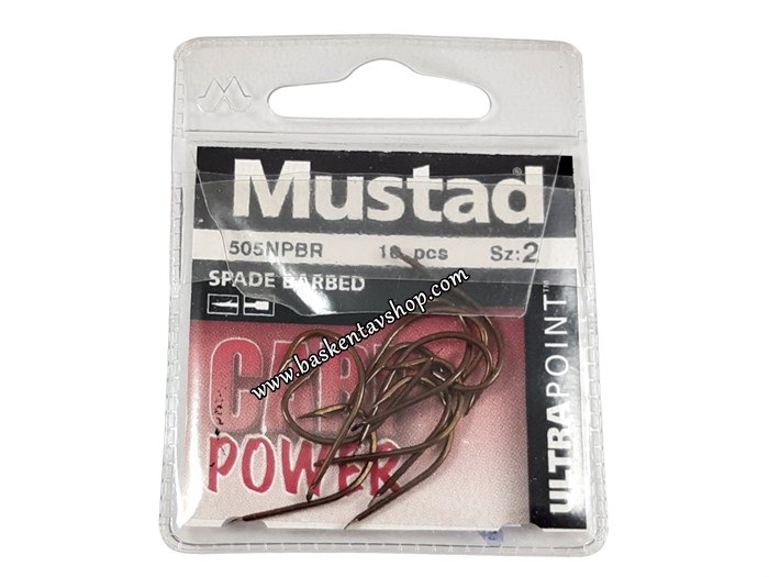 Mustad 505NPBR Bronze No=2 Olta İğnesi (10 Adet)-av14377