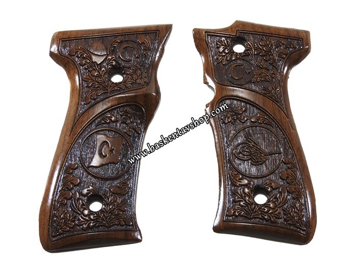 Yavuz 16 Lazer İşleme Ahşap Tabanca Kabzesi-av13239