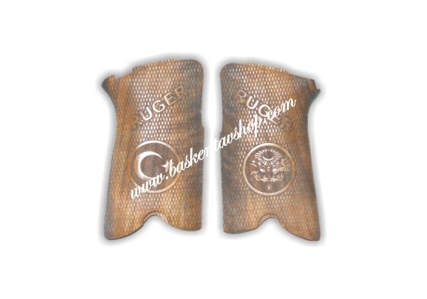 Ruger Lazer İşleme Ahşap Tabanca Kabzesi-av10323
