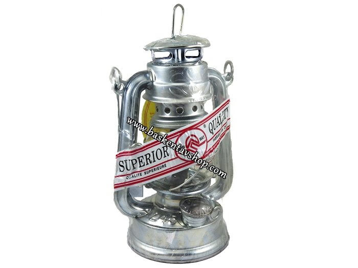 Dekoratif Nostaljik Gaz Lambası Gemici Feneri Gri-av14103