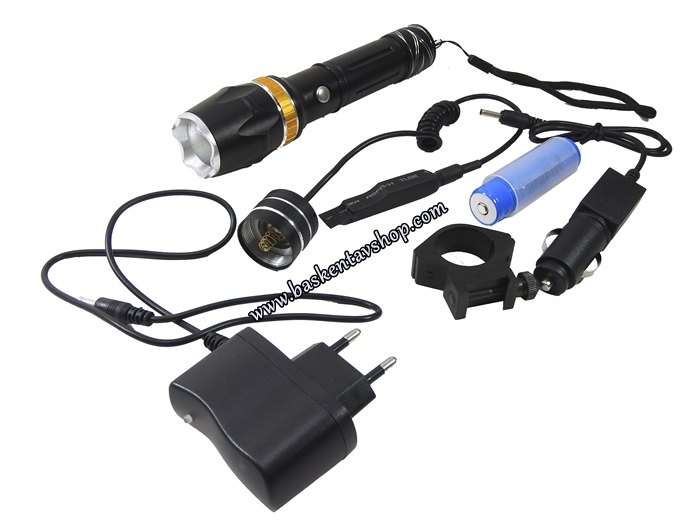Flashlıght Şarjlı Tüfek Feneri-av13115