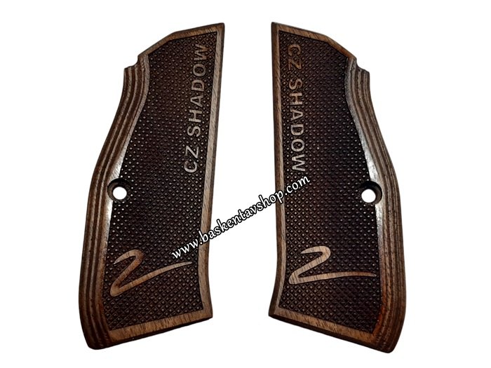CZ Shadow2 Lazer İşleme Ahşap Tabanca Kabzesi-av14797