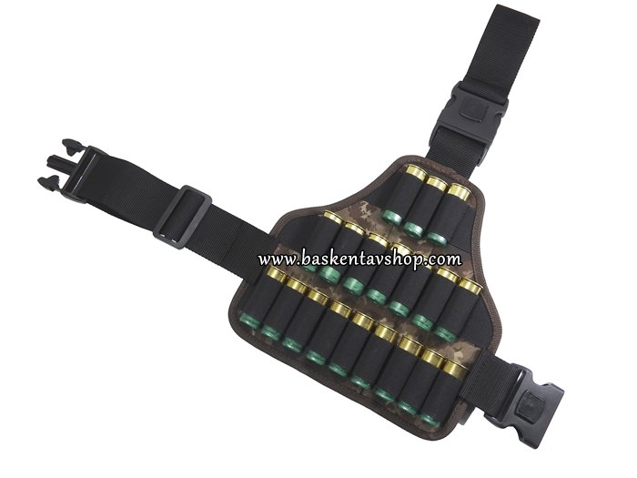 12 Kalibre Cordura Bacak Fişeklik Kamuflaj-av13773