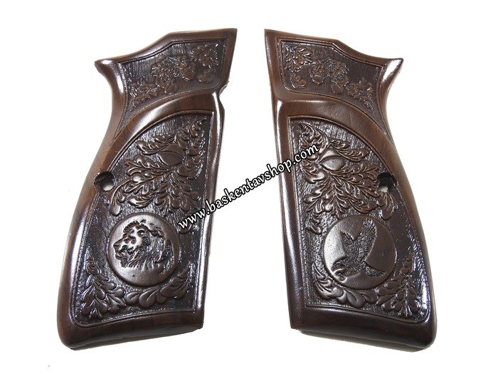 Browning 14`lü Lazer İşleme Ahşap Tabanca Kabzesi-av13248