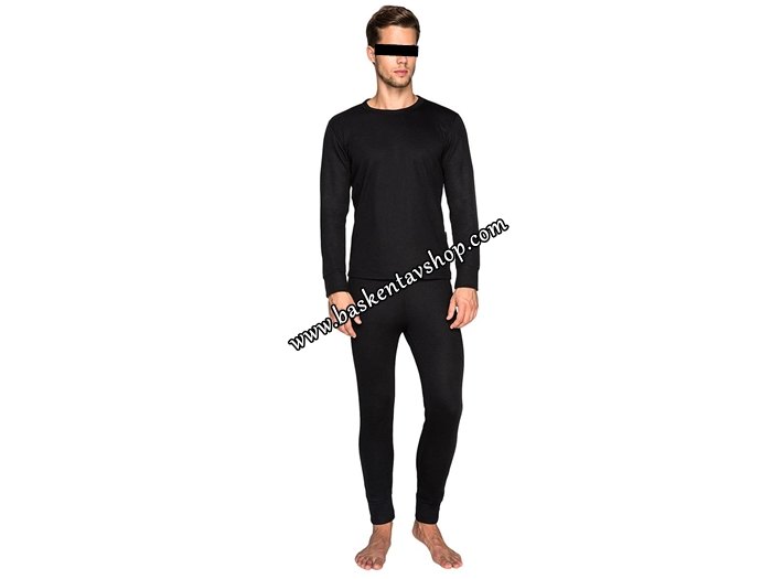 Thermoform Active Unisex Set-Termal Takım İçlik Siyah-av11387