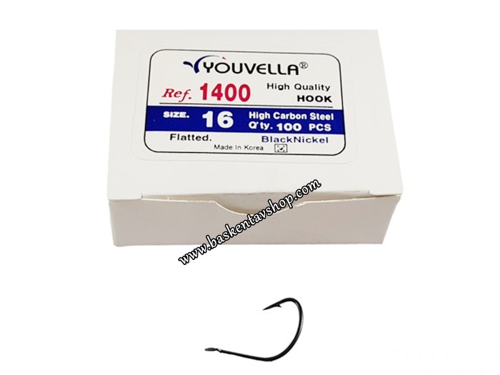 Youvella 1400 BlackNickel No=16 Olta İğnesi (100 Adet)-av14345