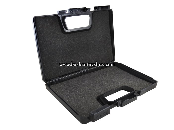 Çift Tarafı Sünger Plastik Tabanca Çantası Sürgülü 5x16x24cm-av13859