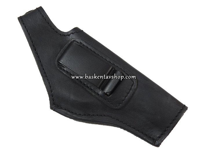 Maşalı Yüzüklü Browning 7.65mm Deri Tabanca Kılıfı Siyah-av14033