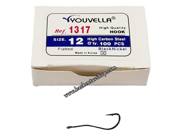 Youvella 1317 BlackNickel No=12 Olta İğnesi (100 Adet)-av14367