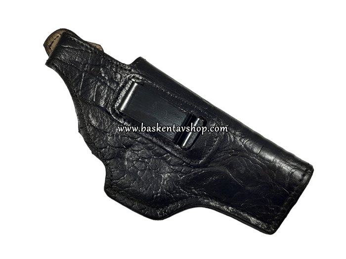 Maşalı Sarsılmaz SAR9-P08 Deri Tabanca Kılıfı Siyah-av14669
