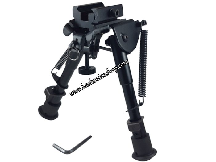 Teleskobik Yaylı Metal Bipod Ayarlı Çatal Ayak-av15203