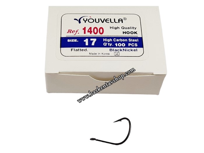 Youvella 1400 BlackNickel No=17 Olta İğnesi (100 Adet)-av14346
