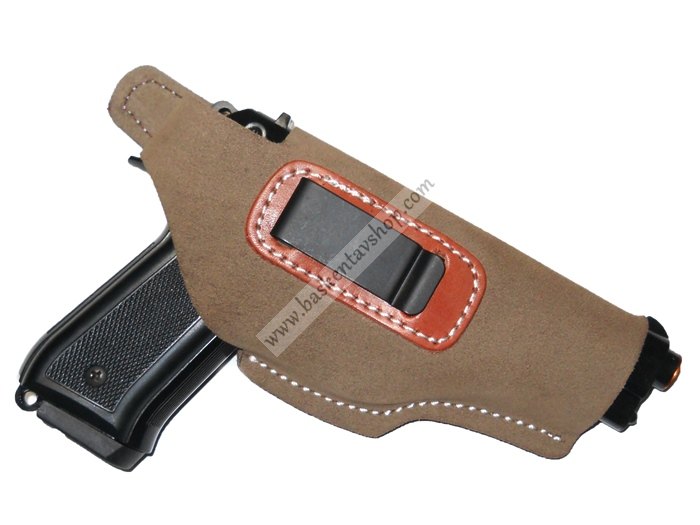 Maşalı Ruger Süet Deri Tabanca Kılıfı-av11214
