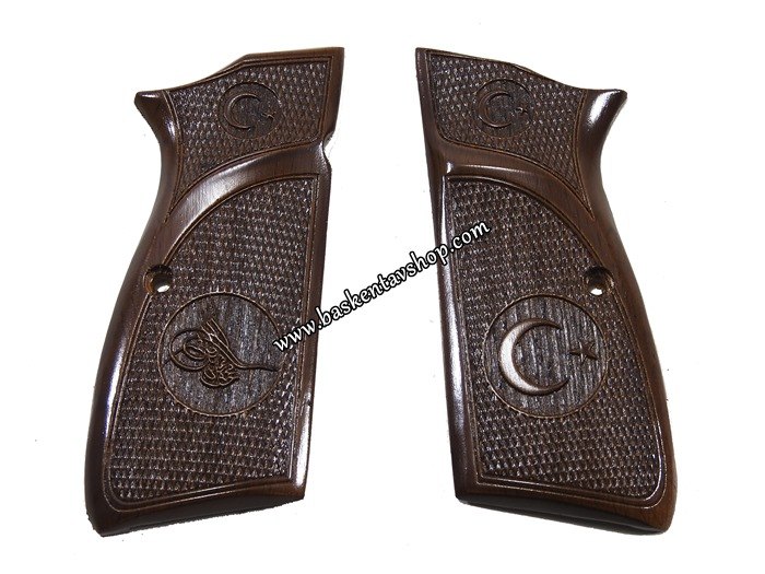 Browning 14`lü Lazer İşleme Ahşap Tabanca Kabzesi-av13253