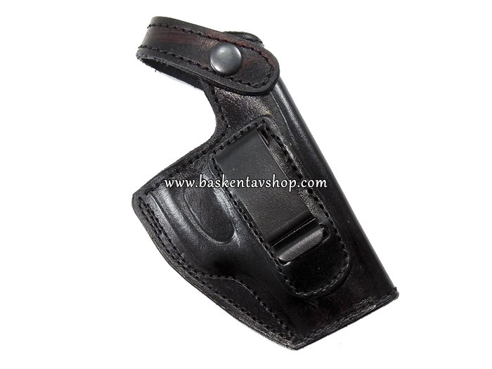 Maşalı 12+1 Beretta 7.65 Deri Tabanca Kılıfı Siyah-av12695