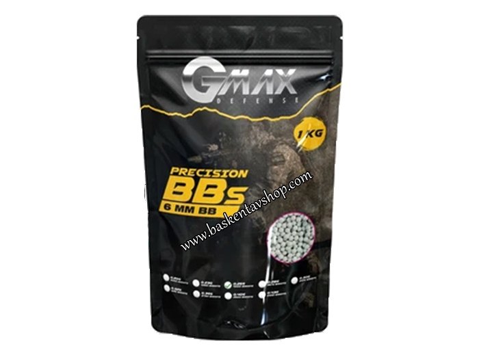 Gmax Airsoft 6mm BB Mermi 1KG (4000 Ad-0,25Gr)-av15272