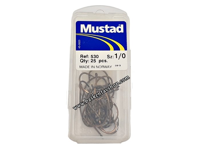 Mustad 530 Bronze No=1/0 Olta İğnesi (25 Adet)-av14386
