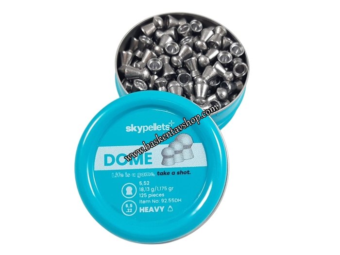 SKYPellets Dome Heavy 5,5 mm Havalı Tüfek Saçması (18.13 Grain-125 Adet)-av15083
