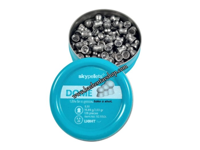 SKYPellets Dome Lıght 5,5 mm Havalı Tüfek Saçması (15.89 Grain-125 Adet)-av15082