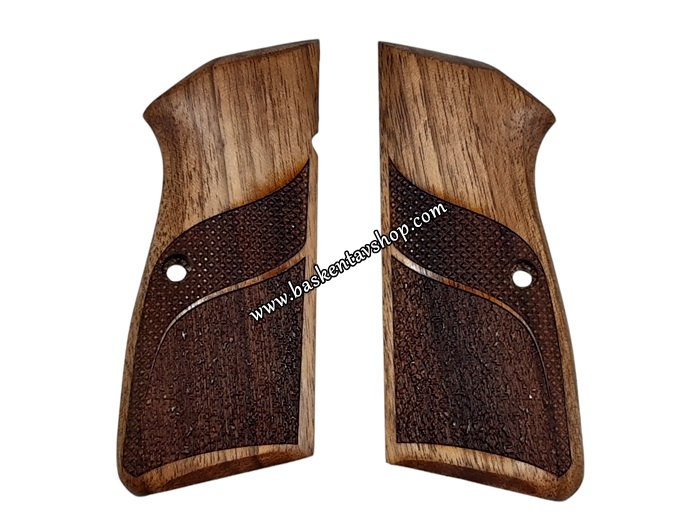 Browning-Zig14-Girsan14 Lazer İşleme Ahşap Tabanca Kabzesi-av14791