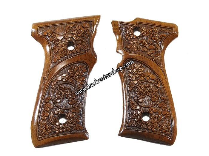 Yavuz 16 Lazer İşleme Ahşap Tabanca Kabzesi-av13237